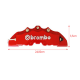 Kαπάκια Δαγκάνας Φρένων Αυτοκινήτου Τύπου  Brembo σε Χρώμα  Κόκκινο  24cm Σετ 2 Τεμαχ.