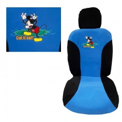 Καλύμματα Μπροστινών Καθισμάτων Fleece Mickey-Donald ΜαύροΜπλε 9919009 4 Τεμάχια