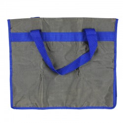 ΤσάνταΘήκη Οργάνωσης Πορτ-Παγκάζ & Τσάντα Για Ψώνια Γκρι  Μπλε 38x20x31cm